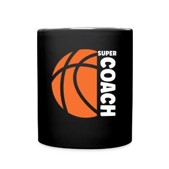 Coach de Basketball - Full Colour Mug - black - Front