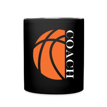 Coach de Basketball - Full Colour Mug - black - Front