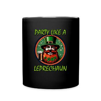 St. Patrick's Day Design Humorous Dancing Kobol - Full Colour Mug - black - Front