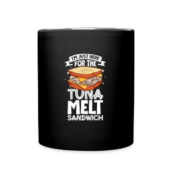 Seulement ici pour le sandwich au thon fondu - Mug uni - noir - Devant