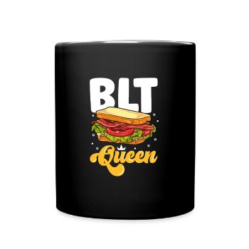 BLT Queen - Tasse einfarbig - Schwarz - Vorne