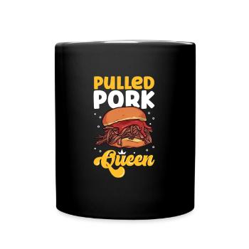 Reine des sandwichs au porc effiloché - Mug uni - noir - Devant