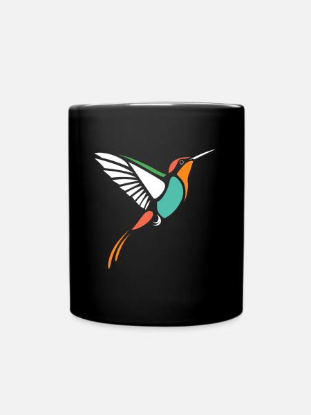 Kolibri - Tasse einfarbig - Schwarz
