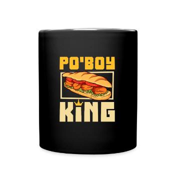Po' Boy King - Tasse einfarbig - Schwarz - Vorne