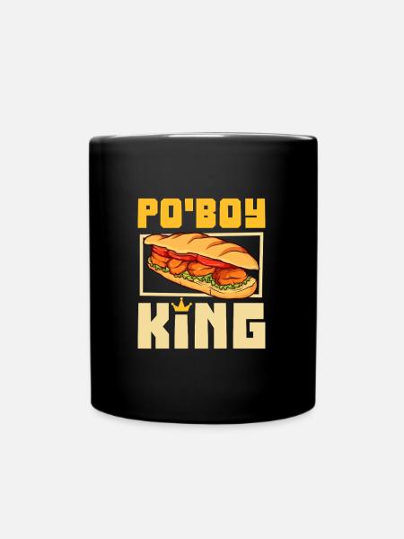 Po' Boy King - Tasse einfarbig - Schwarz