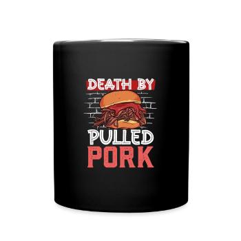 Mort par sandwich au porc effiloché - Mug uni - noir - Devant