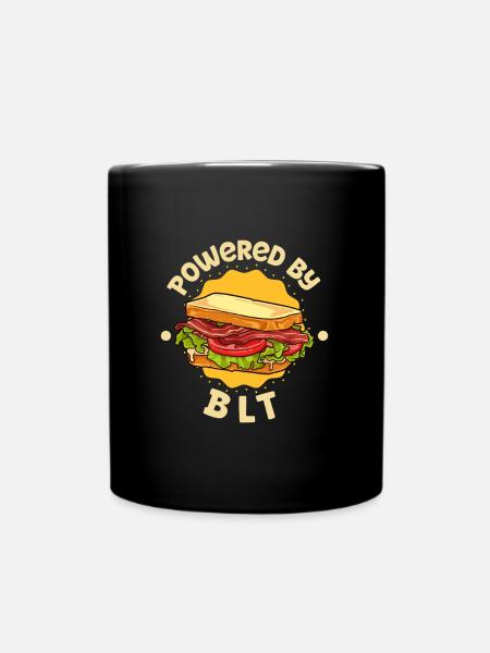 Powered by BLT - Tasse einfarbig - Schwarz