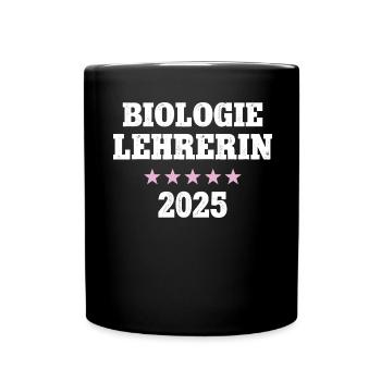 Biologie Lehrerin Biolehrerin Biologielehrerin Bio - Tasse einfarbig - Schwarz - Vorne