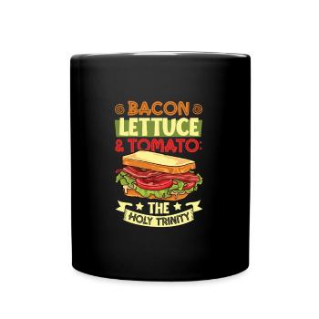 Les Trois Saints - Sandwich BLT - Mug uni - noir - Devant