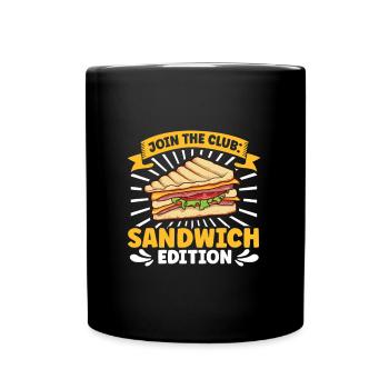 Join the Club - Club Sandwich - Full Colour Mug - black - Front