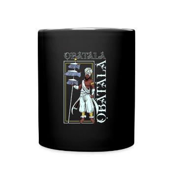 Yoruba Gott - Obatala - Tasse einfarbig - Schwarz - Vorne