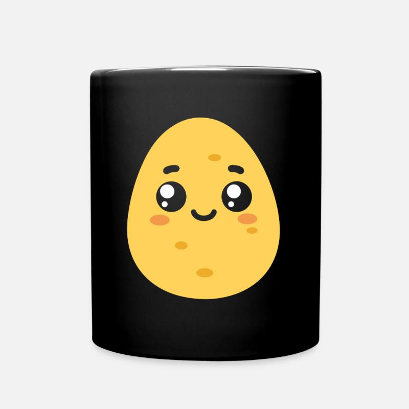 Kartoffel - Tasse einfarbig - Schwarz