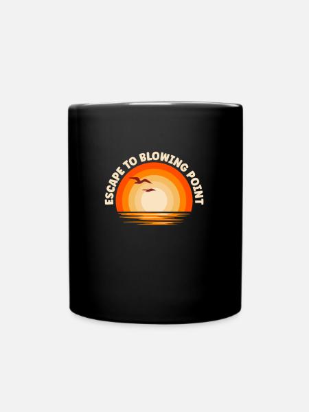 Ich fliehe nach Blowing Point - Tasse einfarbig - Schwarz