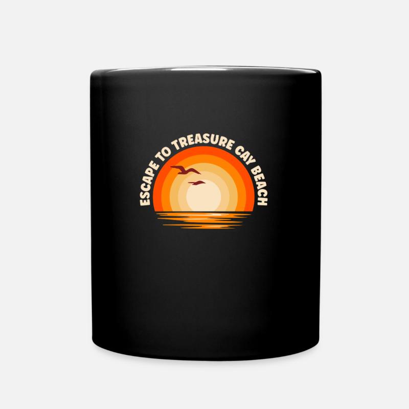 Ich fliehe nach Treasure Cay Beach - Tasse einfarbig - Schwarz
