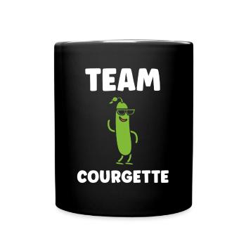 Zucchini-Humor - Tasse einfarbig - Schwarz - Vorne