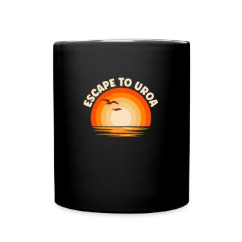 I'm fleeing to Uroa - Full Colour Mug - black - Front