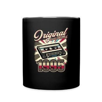 30th Birthday Man Woman 30 Years Decoration 1995 Retro - Full Colour Mug - black - Front