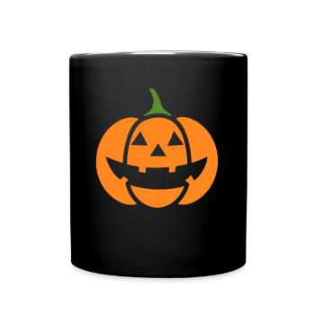 citrouille - Mug uni - noir - Devant