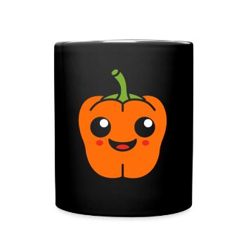 Poivron - Mug uni - noir - Devant