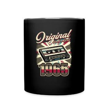 60th Birthday Man Woman 60 Years Decoration 1965 Retro - Full Colour Mug - black - Front