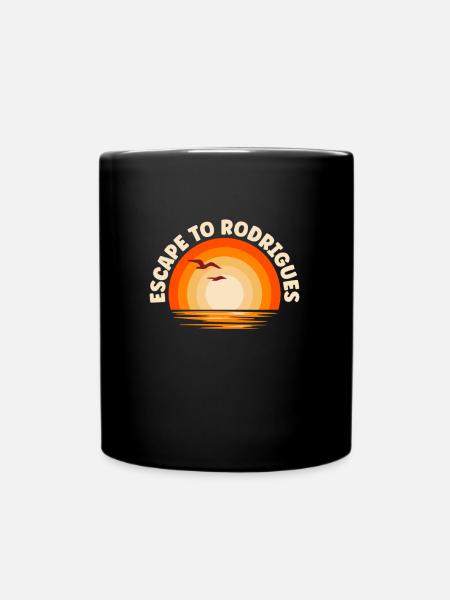 Je fuis à Rodrigues - Mug uni - noir