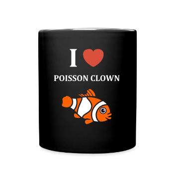 Humour Poisson rouge - Mug uni - noir - Devant