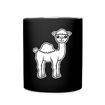 chameau - Mug uni - noir - Devant