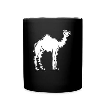 Kamel - Tasse einfarbig - Schwarz - Vorne