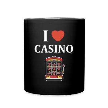 Kasino - Tasse einfarbig - Schwarz - Vorne