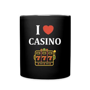 Kasino - Tasse einfarbig - Schwarz - Vorne