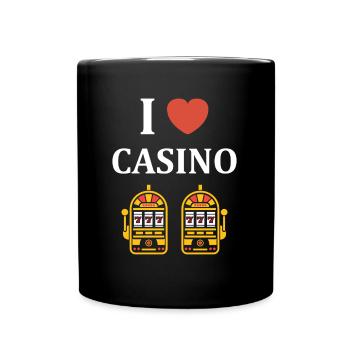 Kasino - Tasse einfarbig - Schwarz - Vorne
