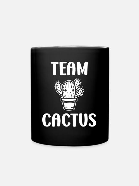 Kaktus - Tasse einfarbig - Schwarz