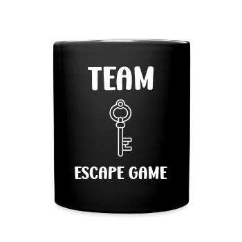 Fluchtspiel - Tasse einfarbig - Schwarz - Vorne
