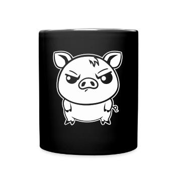 cochon - Mug uni - noir - Devant