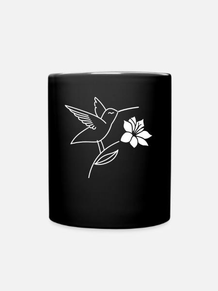 Kolibri - Tasse einfarbig - Schwarz