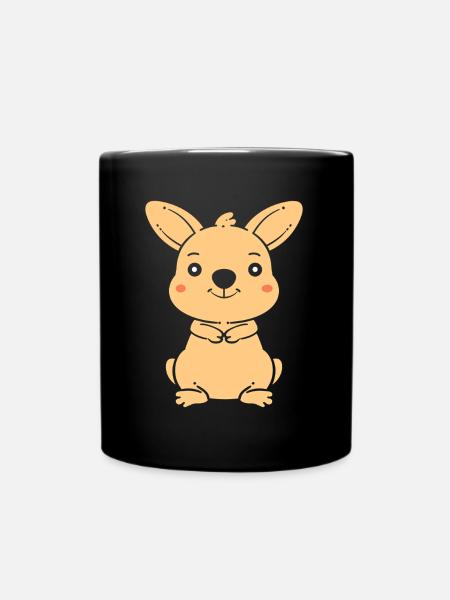 Wallaby - Tasse einfarbig - Schwarz