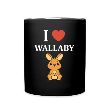 Wallaby - Tasse einfarbig - Schwarz - Vorne