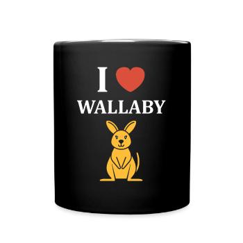 wallaby - Full Colour Mug - black - Front