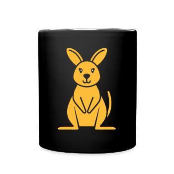 Wallaby - Tasse einfarbig - Schwarz - Vorne