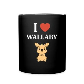 wallaby - Full Colour Mug - black - Front
