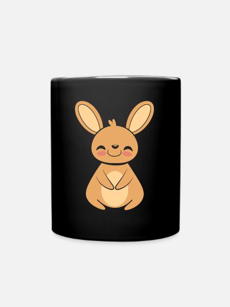 Wallaby - Tasse einfarbig - Schwarz