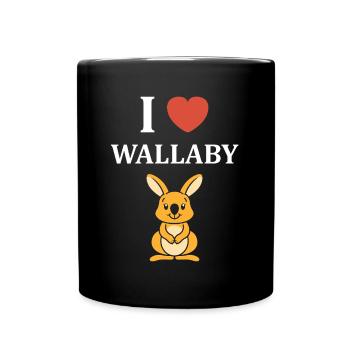 wallaby - Full Colour Mug - black - Front