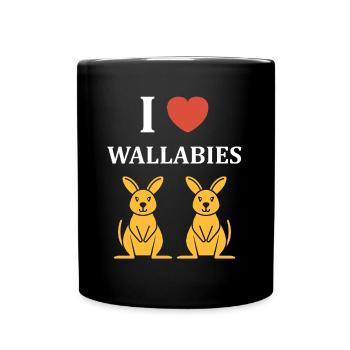 Wallaby - Tasse einfarbig - Schwarz - Vorne