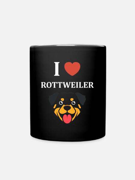 Rottweiler - Tasse einfarbig - Schwarz