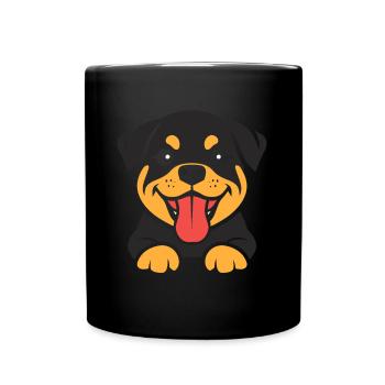 rottweiler - Mug uni - noir - Devant
