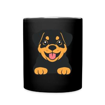 rottweiler - Mug uni - noir - Devant