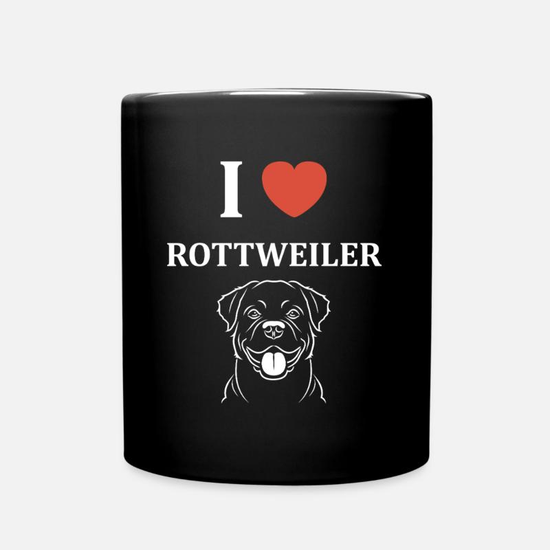 rottweiler - Mug uni - noir