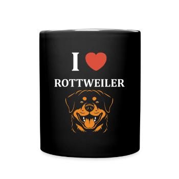 rottweiler - Mug uni - noir - Devant