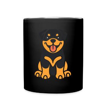 rottweiler - Mug uni - noir - Devant