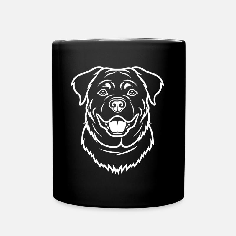 Rottweiler - Tasse einfarbig - Schwarz